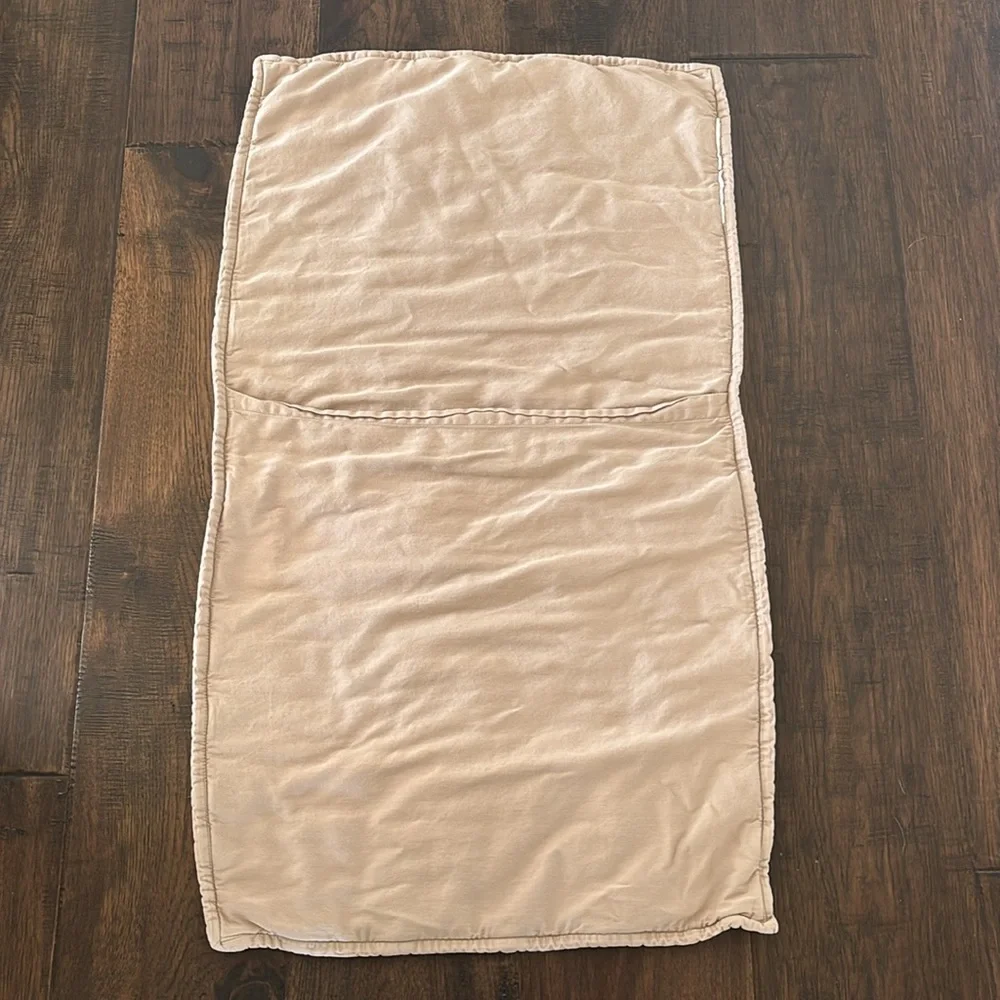 Pottery Barn Beige Textured Organic Thick Cotton Pickstitch King Pillow Sham (1)